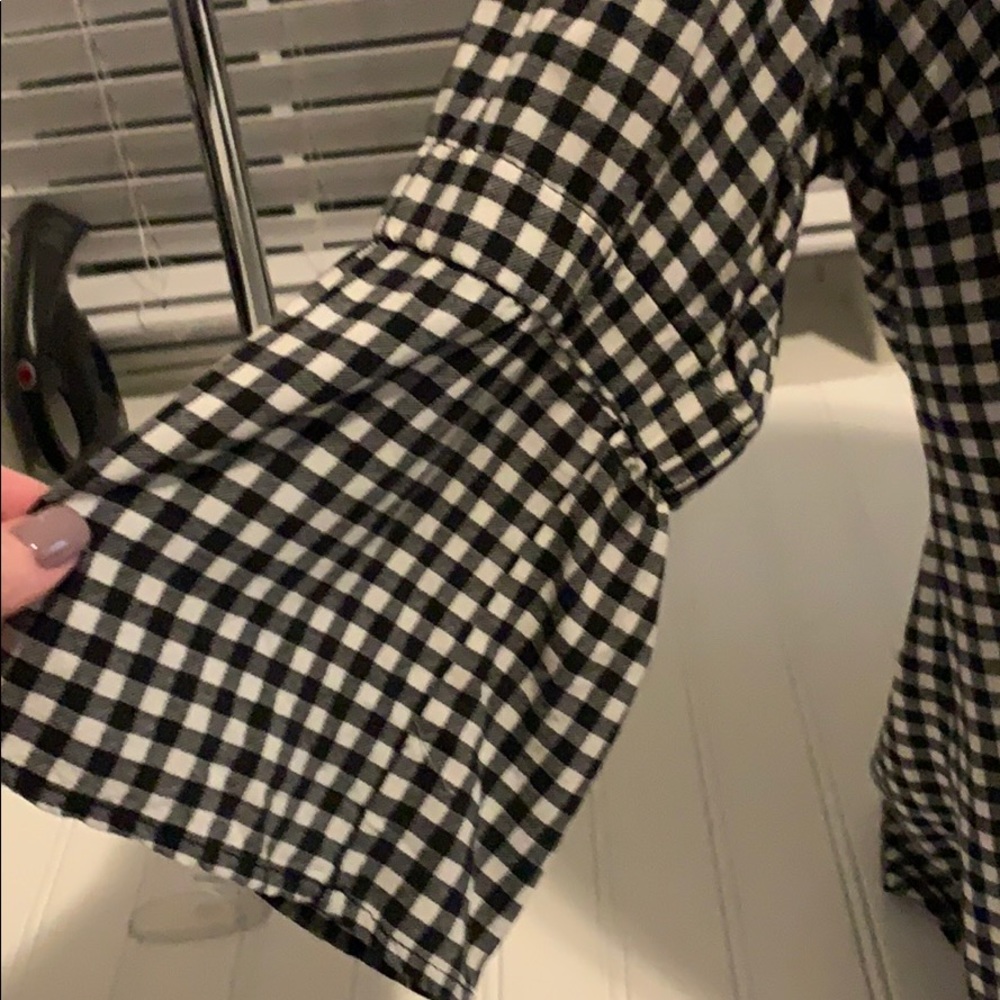 Maurices Black & White Plaid Blouse XXL - Picture 2 of 2